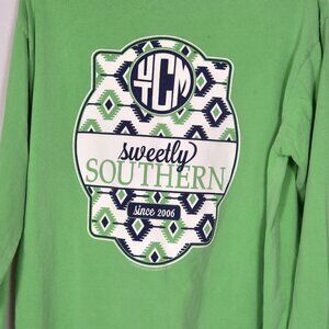Under the Carolina Moon Comfort Colors Long Sleeve Size Medium Sweetly Southern